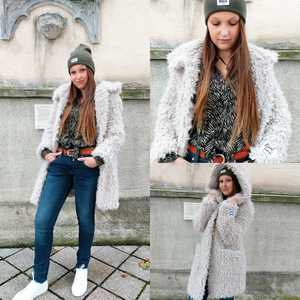 Flauschige Jacke von Rino&Pelle